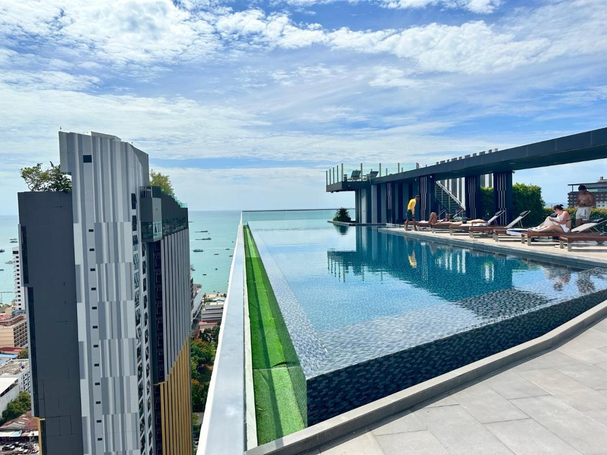 Best Location Condo With Swimming Pool, Gym, Sauna, Washing Mashine, Fast Internet In Central Of Патая Екстериор снимка