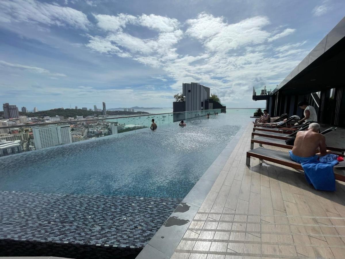 Best Location Condo With Swimming Pool, Gym, Sauna, Washing Mashine, Fast Internet In Central Of Патая Екстериор снимка